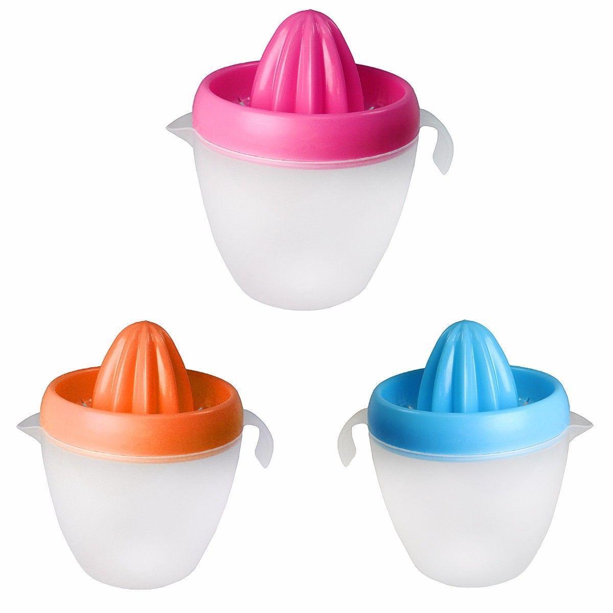 Plastic Lemon Orange Juice Squeezer 600ml Assorted Colours 4653