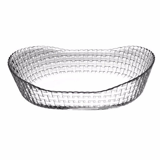 Fancy Habitat Clear Glass Bowl 26cm x 18cm x 7cm  10585