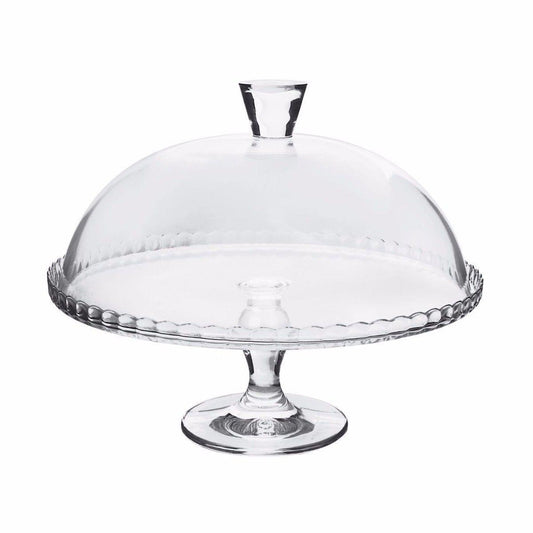 PB Footed Cake Dessert Table High Quality Glass Service Plate And Dome 33cm 95200