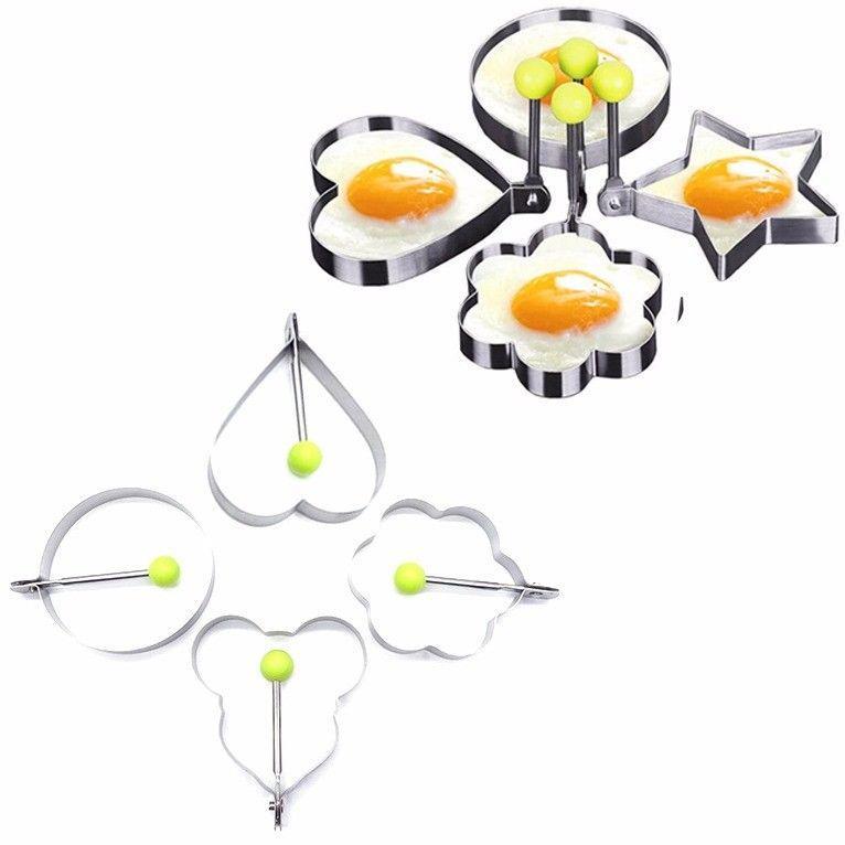 Stainless Steel Fried Egg Mould 8 - 10 cm Assorted Designs 1871