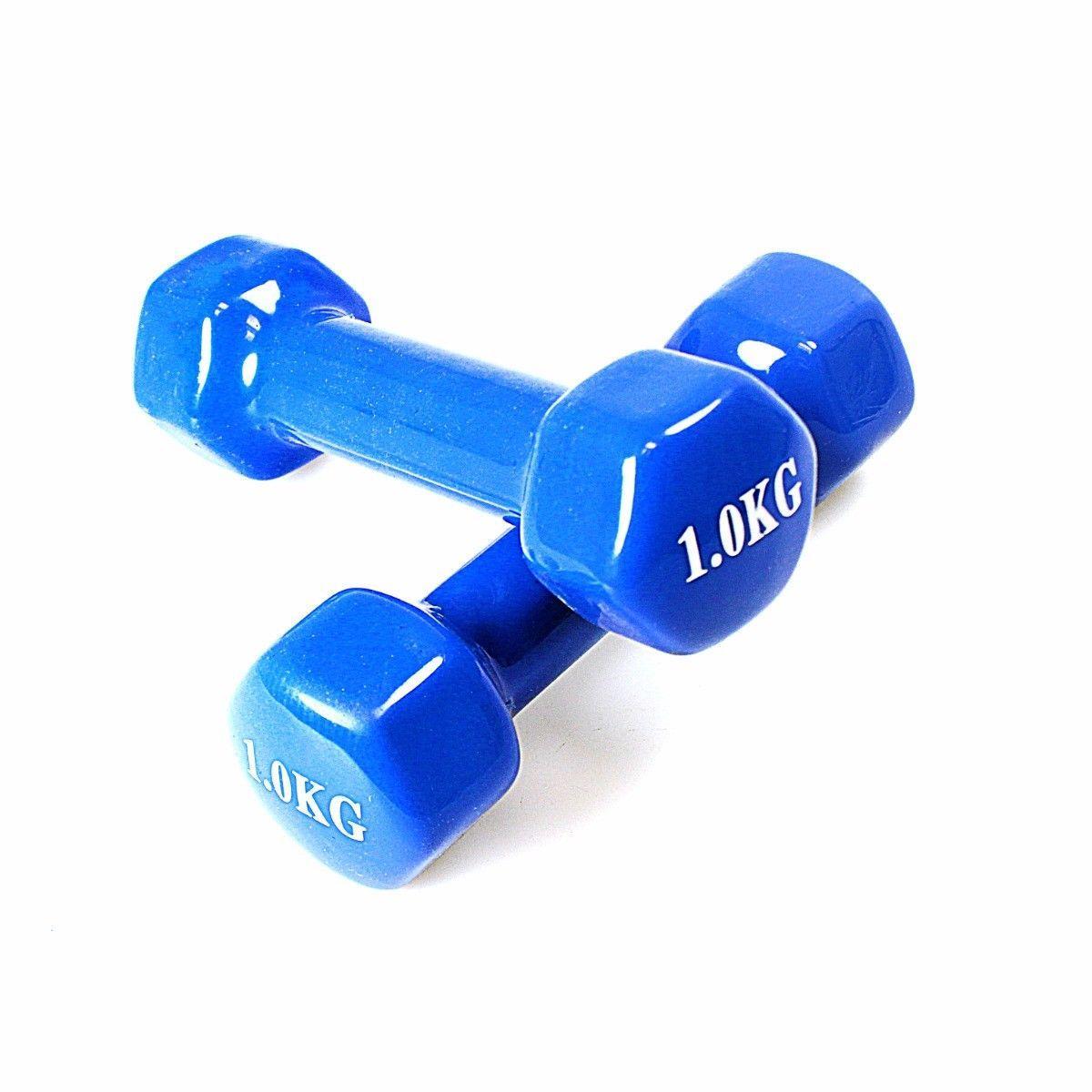 Weight Training Vinyl Dumbbell 1Kg Assorted Colours 4589 A