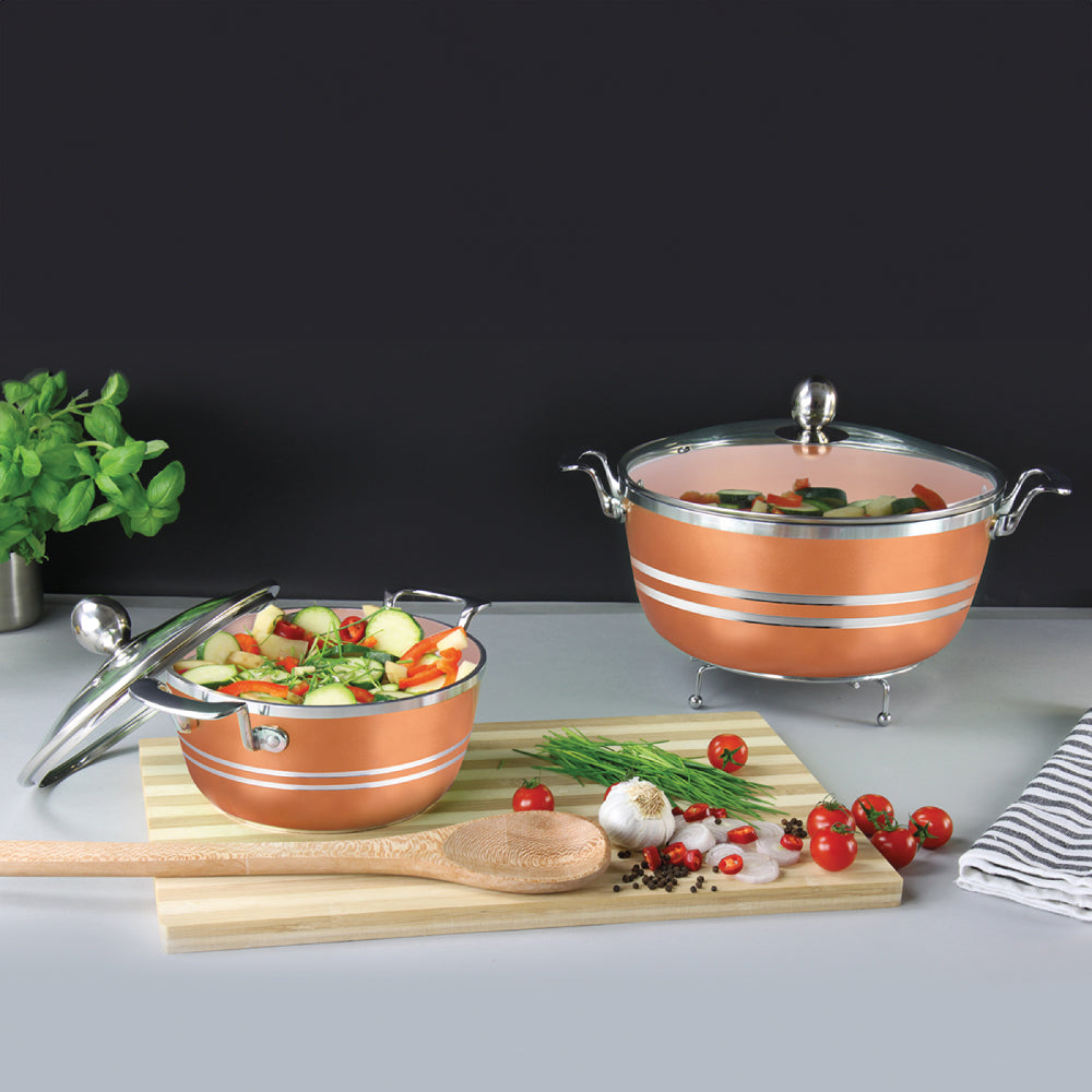 Sq Professional Seramiq Mianra Diecast Stockpot Set Of 5 A x inite