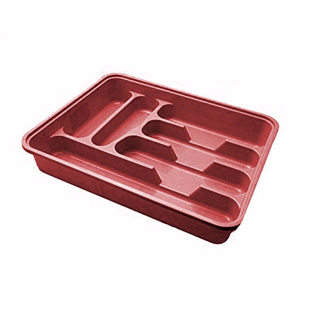 Plastic Cutlery Drawer Tray Holder 38.5 x 30.4 cm Assorted Colours D14001
