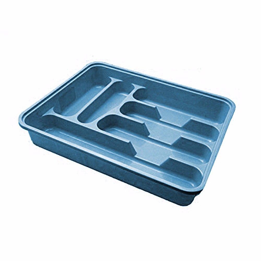 Plastic Cutlery Drawer Tray Holder 38.5 x 30.4 cm Assorted Colours D14001