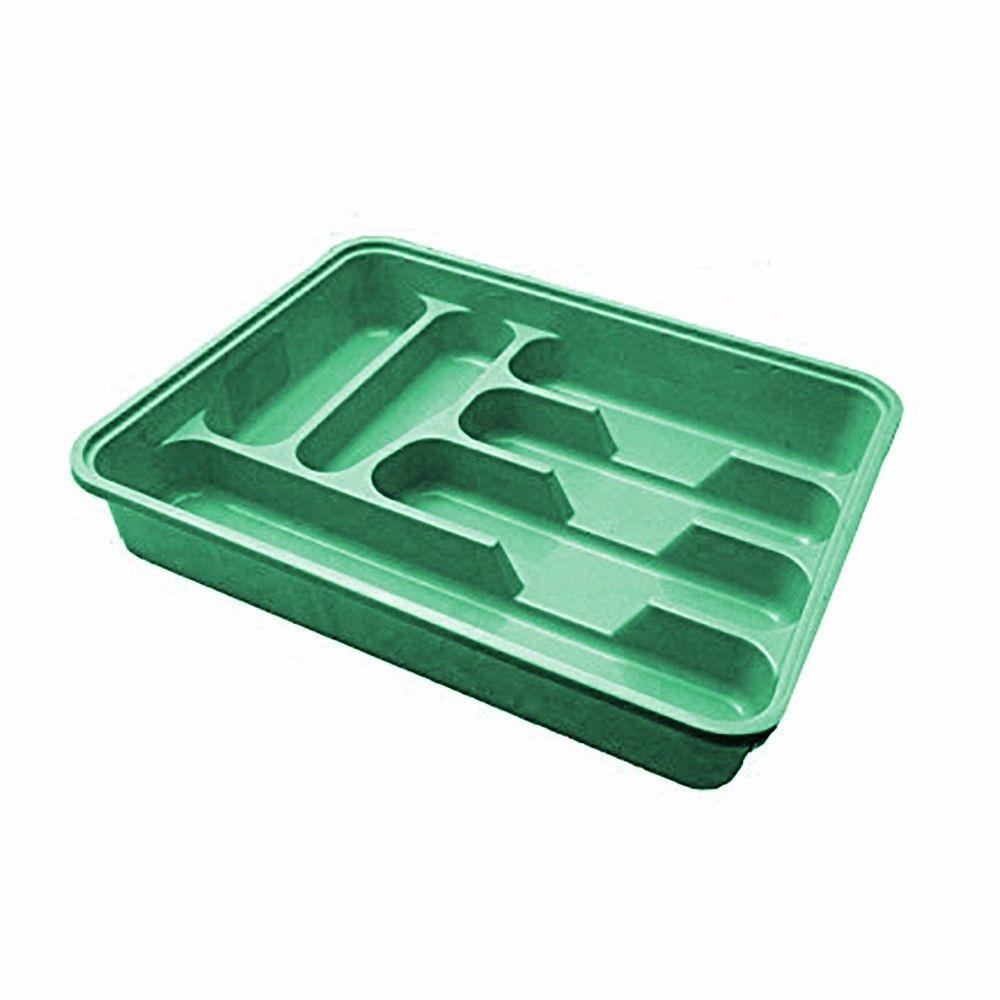 Plastic Cutlery Drawer Tray Holder 38.5 x 30.4 cm Assorted Colours D14001