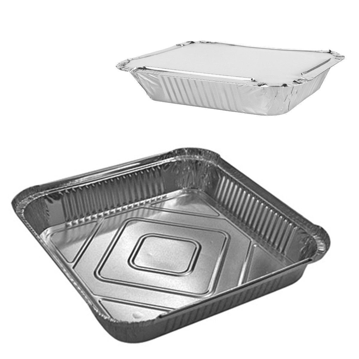 Aluminium Roasting Foil Tray with Lids Pack of 2 9026 / ST7046