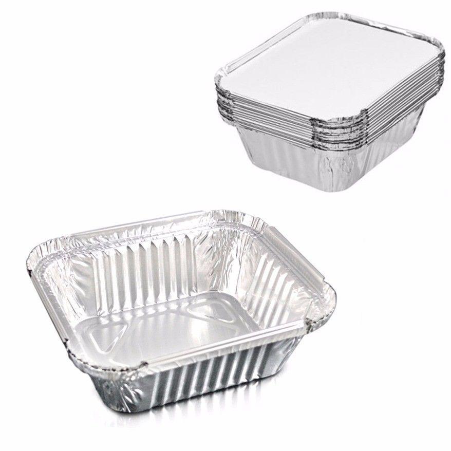 Aluminium Foil Food Containers 12.5 x 10 x 4 cm Pack of 10 SK9017