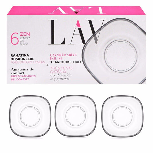 Zen Tea Cup Saucer Set Of 6