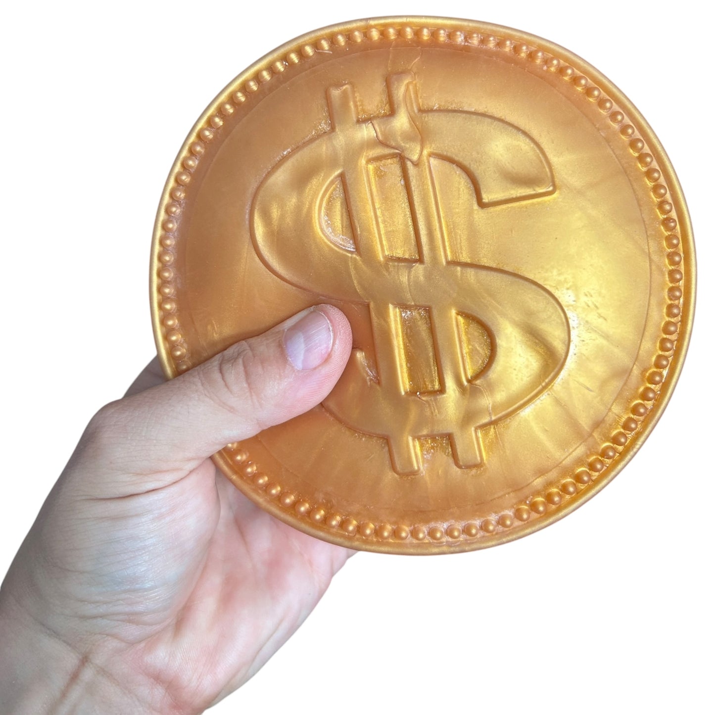 XXL Jumbo Gold Coin Squishy Fidget VIRAL SUPER RARE Sensory Squish Toy