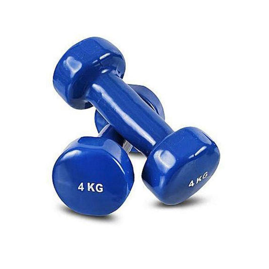 Weight Training Vinyl Dumbbell 4kg Assorted Colours 4592 A W25