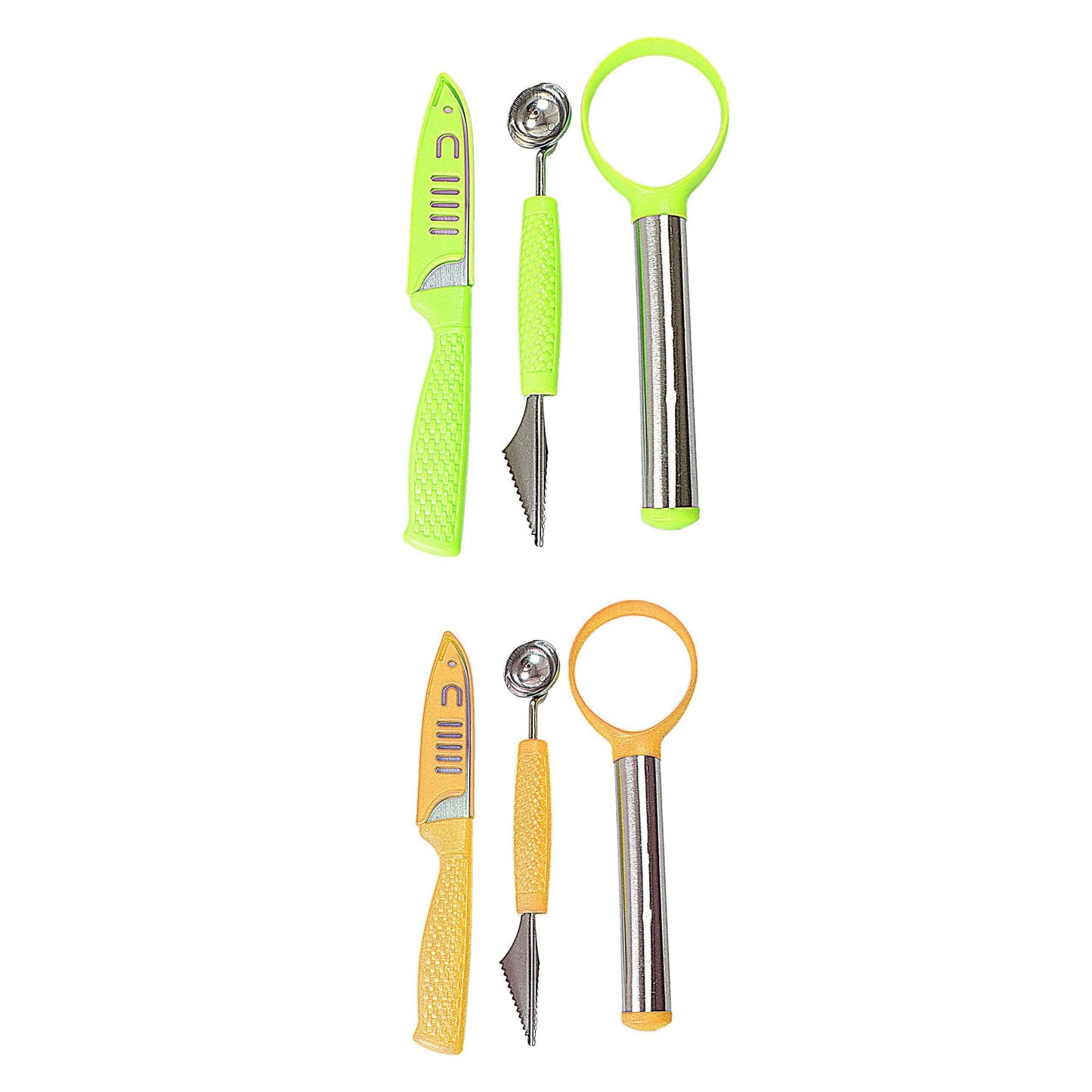 3 Pack Kitchen Utensils Tool Knife Set Food Prep Kitchen Tools Assorted Colours 4665