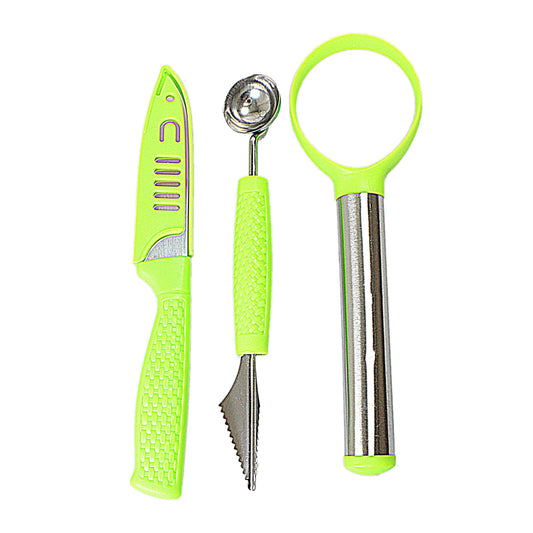 3 Pack Kitchen Utensils Tool Knife Set Food Prep Kitchen Tools Assorted Colours 4665