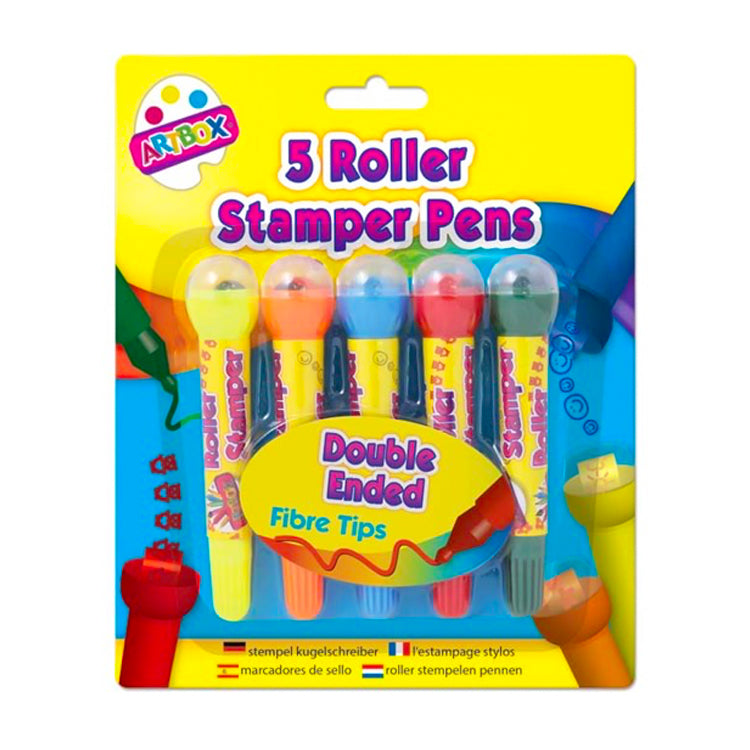 Roller Stamper Pens x 5