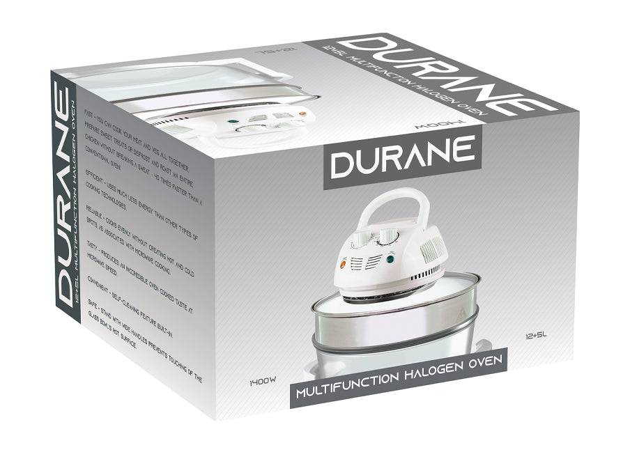 SQ Professional Durane Halogen Oven 12+ 5 Litre with Protective Basket 1400W 9365