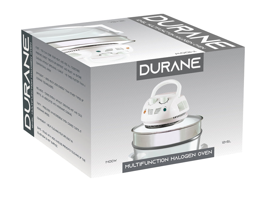 Sq Professional Durane Halogen Oven 12+ 5 Litre With Protective Basket 1400W