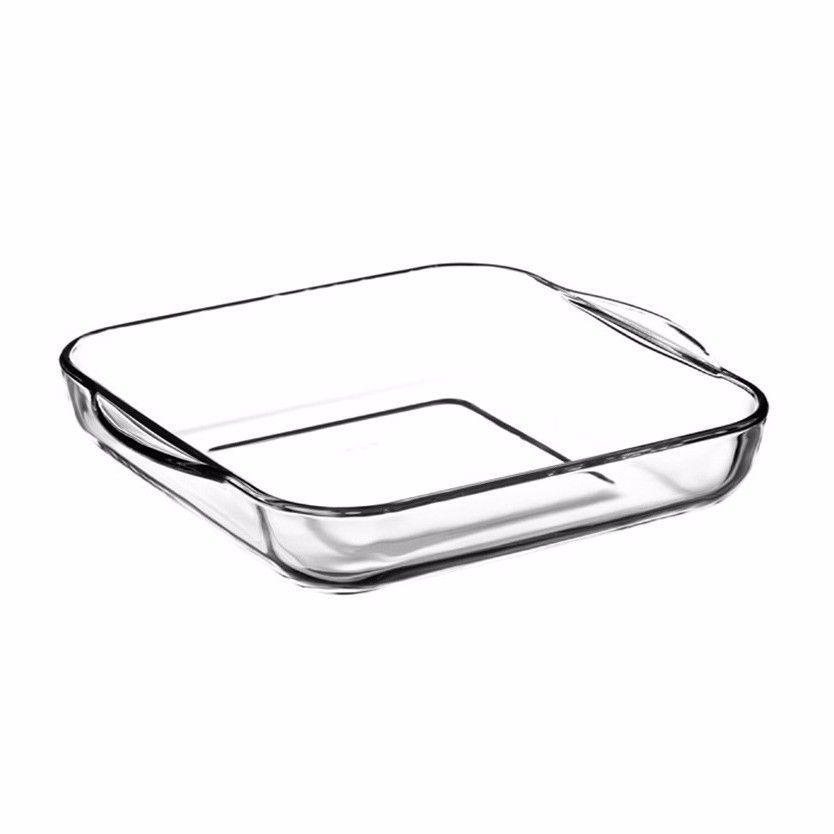 Borcam Round Glass Kitchen Roaster Small 1.72 Litre