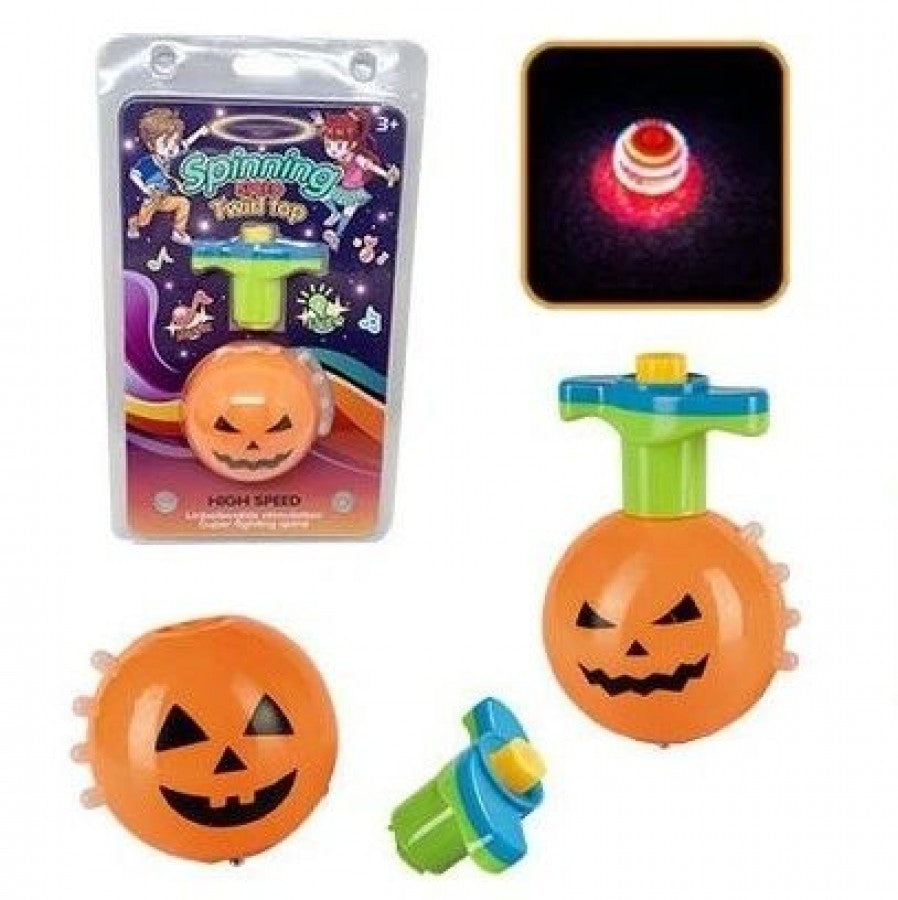 Spinning Speed Twist Top Light Up Pumpkin
