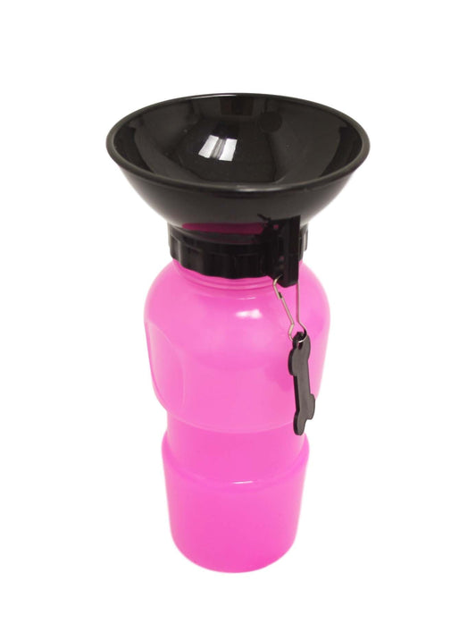 Pet Dog Portable Travel Aqua Water Bottle 0.5L Assorted Colours 5028