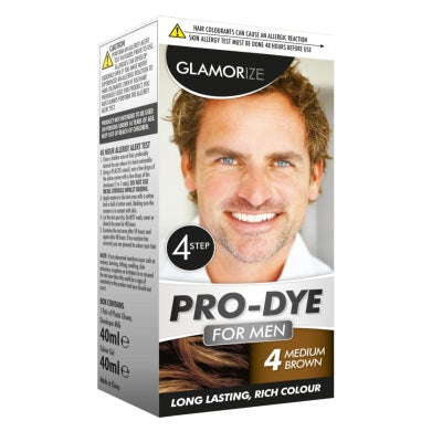 Men’s Medium Brown Hair Dye No.4 Long Lasting Rich Colour 311000 A