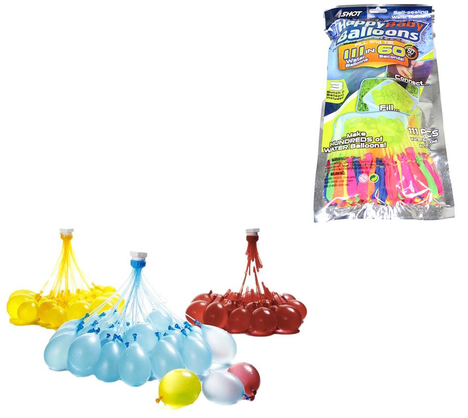 3 Bunch of Water Aqua Balloons Fill and Seal 111 Water Balloons in 60 Seconds 5074