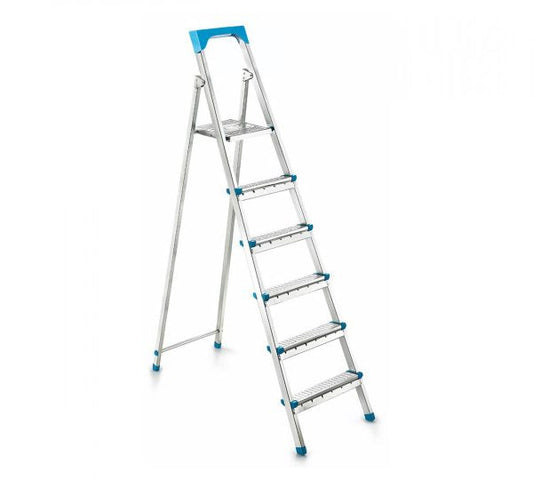 5 + 1 Multipurpose Metal Indoor Outdoor Step Ladder 11005