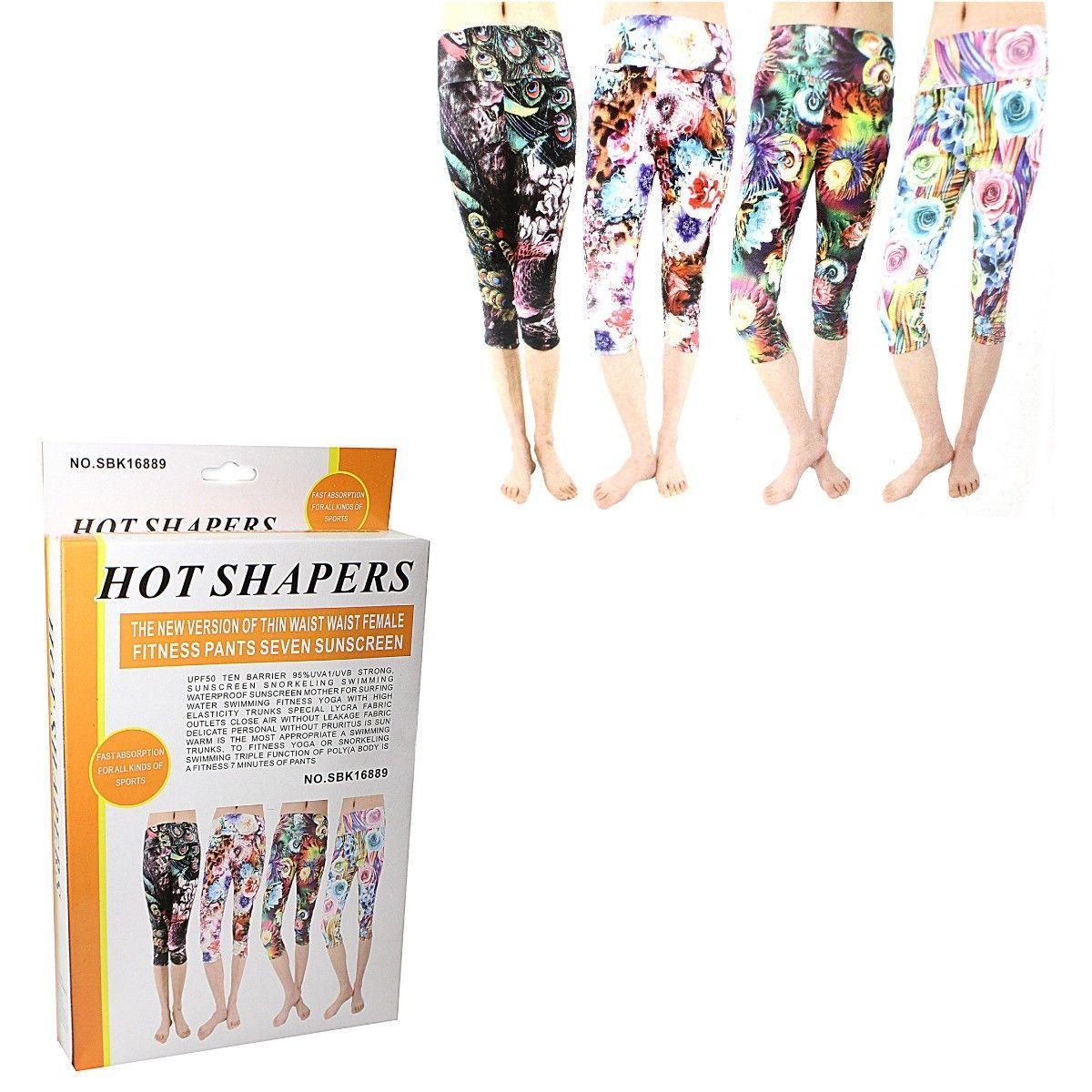 Womens Ladies Hot Shapers Printed Leggings Home Health