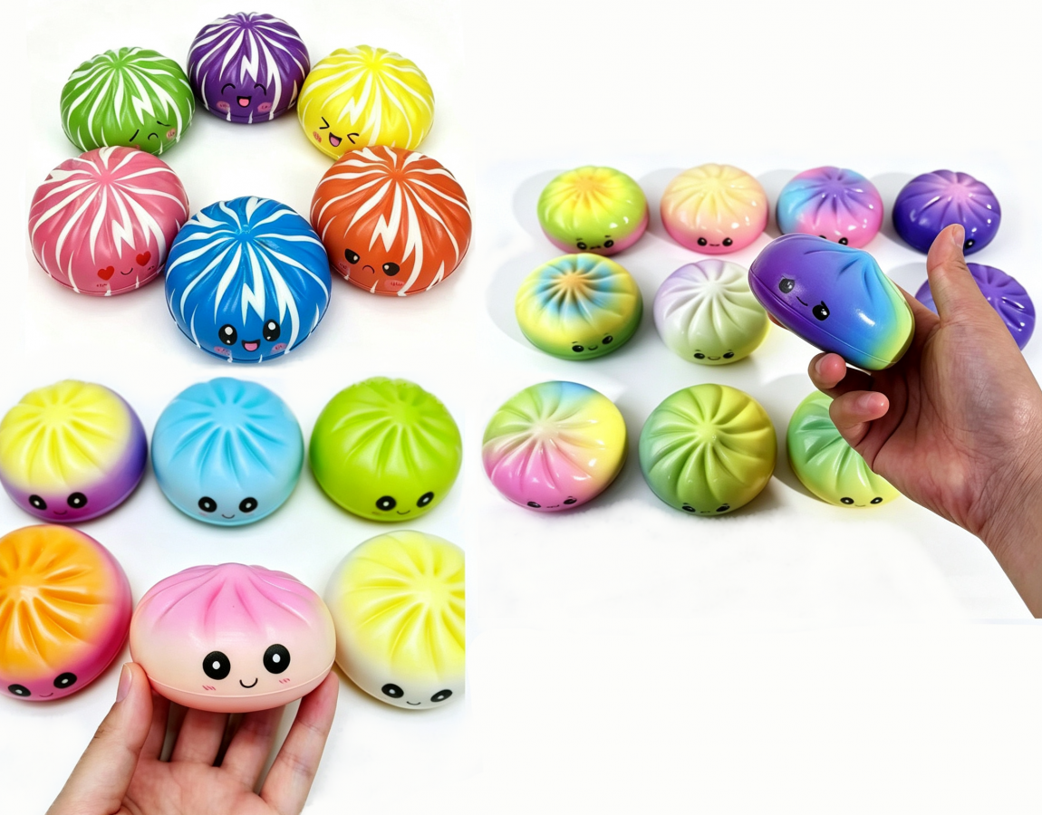 7Cm Multicoloured Dumpling Slow-Rising