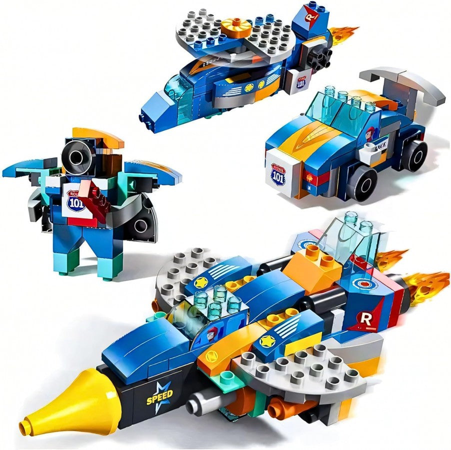 87Pcs Block Fighter Jet