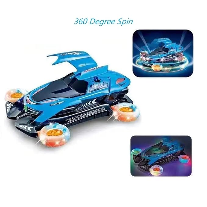 Spinning Light Up Toy Car with Light and Music 3D - 2 Colours