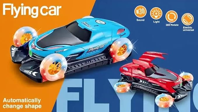 Spinning Light Up Toy Car with Light and Music 3D - 2 Colours