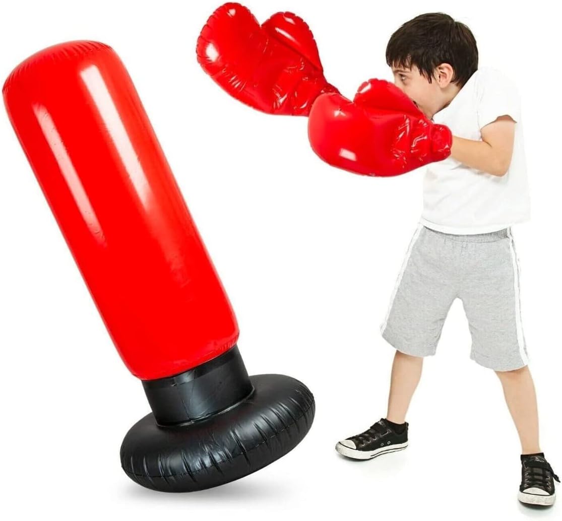 Inflatable Giant Boxing Set - Punchbag & Gloves
