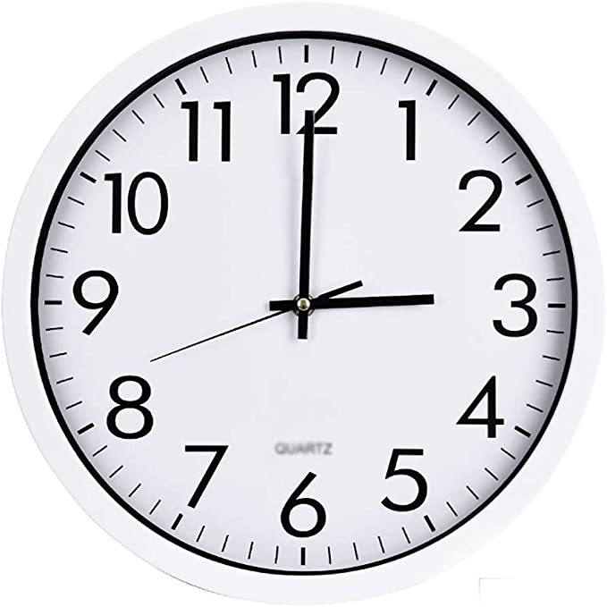 Standard Round Wall Clock Assorted Colours