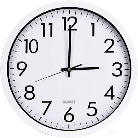 Standard Round Wall Clock Assorted Colours