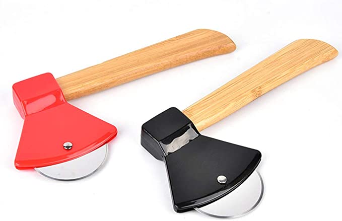 Axe Shaped Pizza Cutter Wheel 20.5 x 10 cm Assorted Colours 6975 / 82941 A