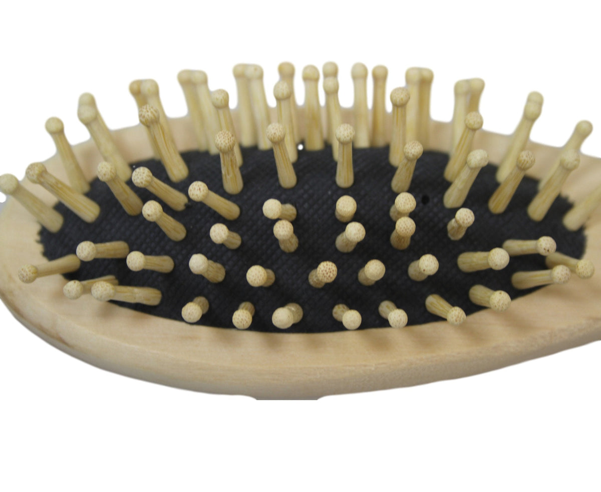 Wooden Oval Paddle Hair Brush