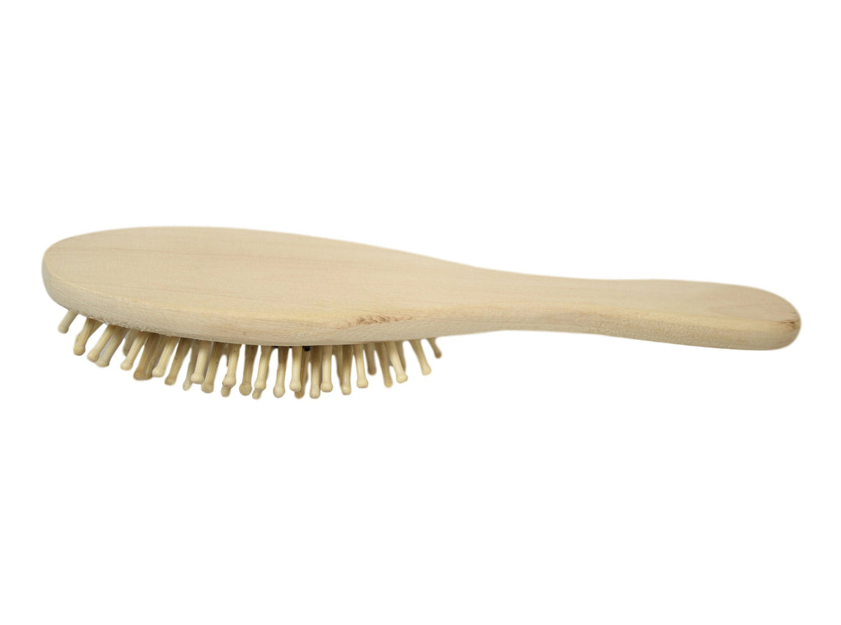 Wooden Oval Paddle Hair Brush
