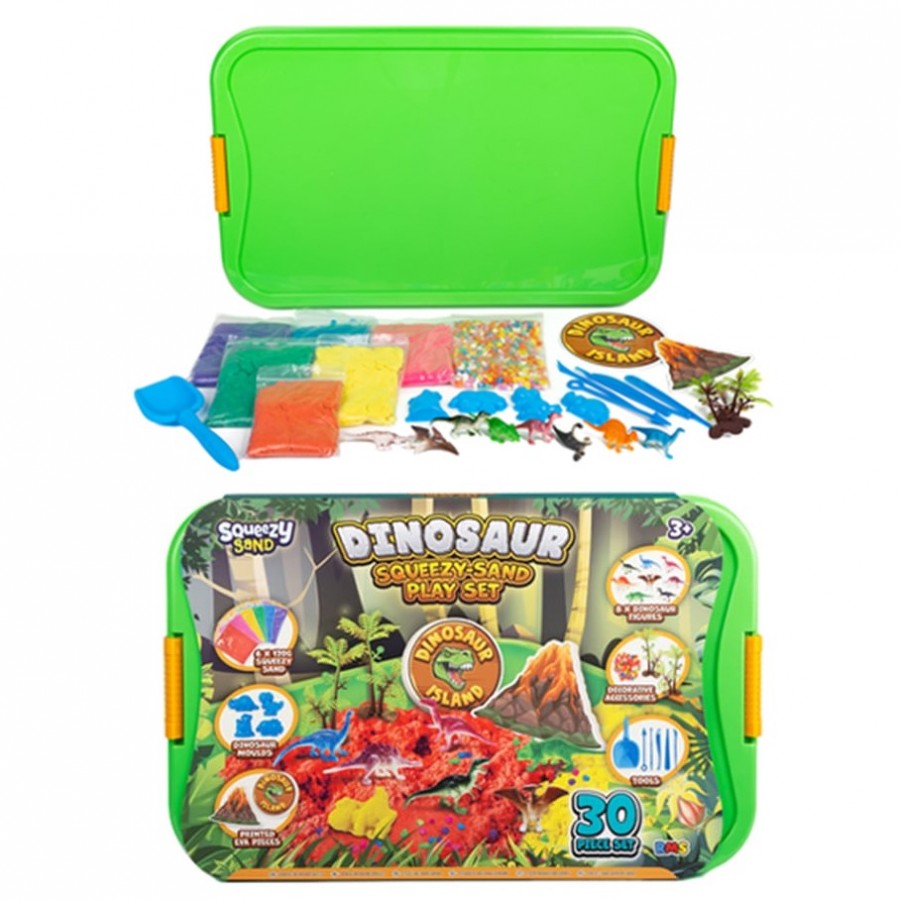 Dinosaur Stretchy Sand Play Set Tray