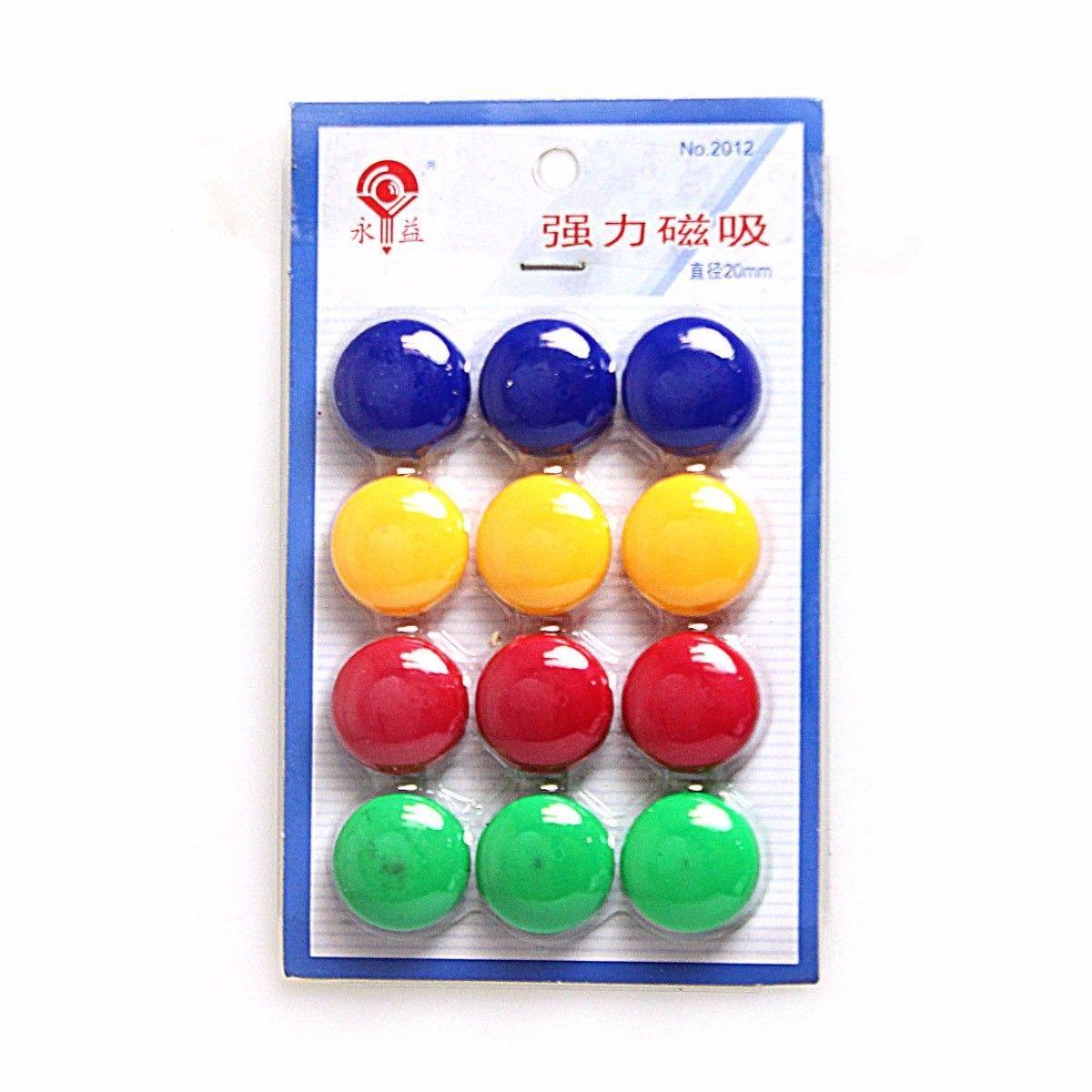 Round Fridge Magnets Pack of 12 3568