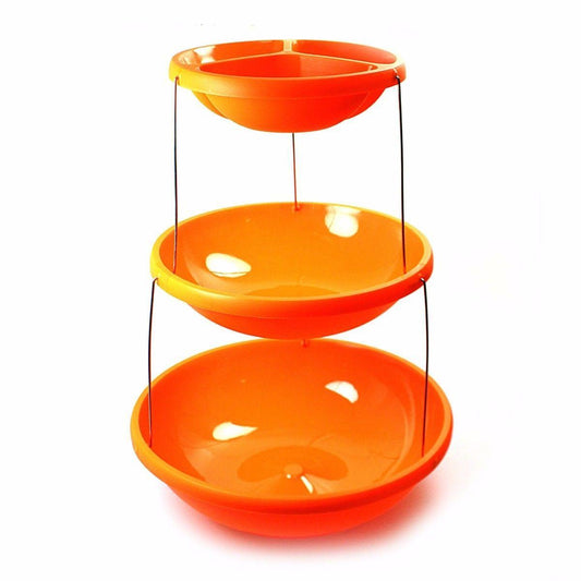 Twist Fold Party Bowl 3 Tiers Party Home Kitchen Outdoors 4512