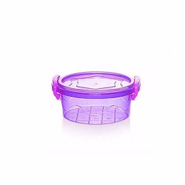 Mini Round Food Storage Container 300ml Assorted Colours AK241
