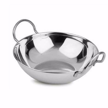 Stainless Steel Balti Curry Food Serving Dish With Handle 17cm