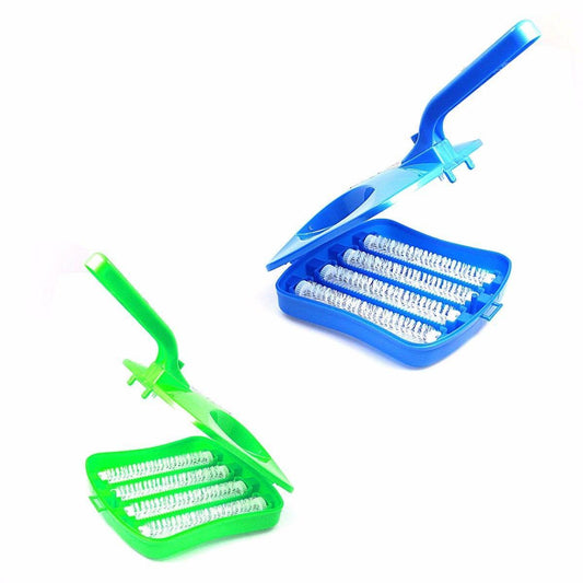 4 Roll Carpet Crumb Brush Collector Handheld Sweeper Home Cleaner Assorted Colours 4074