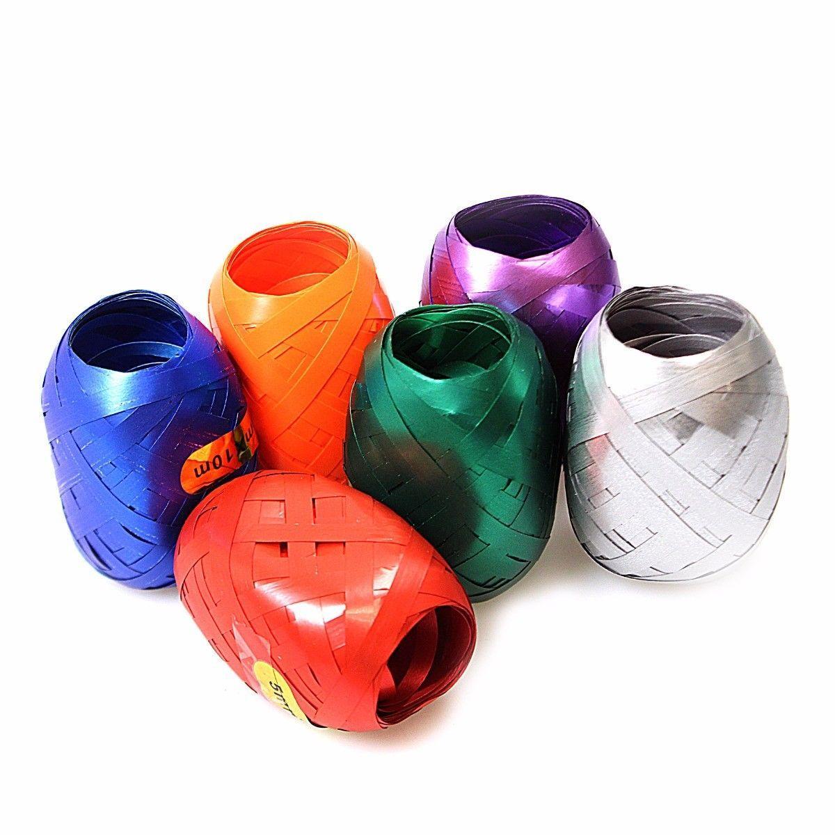 Christmas Gift Wrap Curling Ribbon 5mm x 10m Pack of 6 Assorted Colours 2711