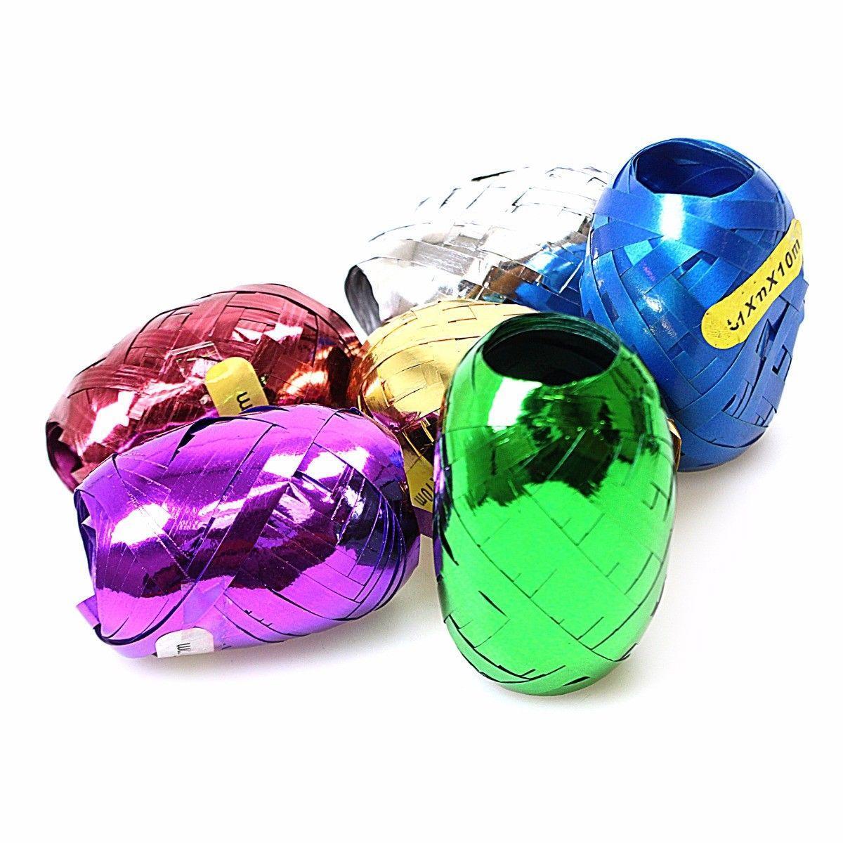 Christmas Gift Wrap Curling Ribbon 5mm x 10m Pack of 6 Assorted Colours 2711