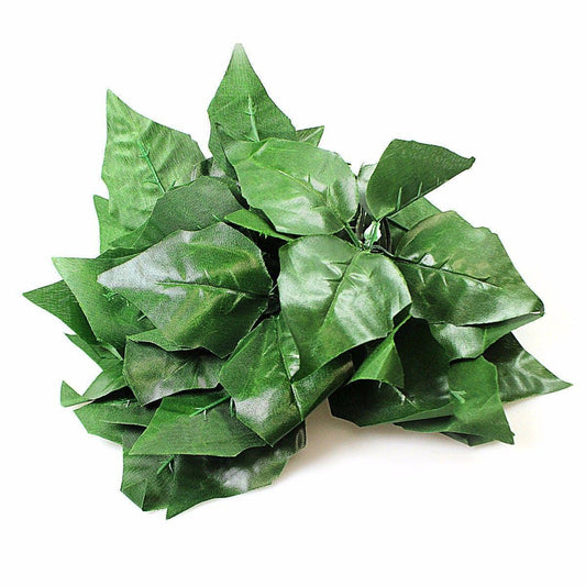 Artificial Fake Plastic Christmas Red Poinsettia Flowers Garland 1245