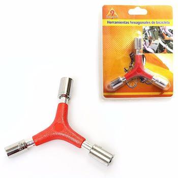 Bike Bicycle Triple Socket Wrench