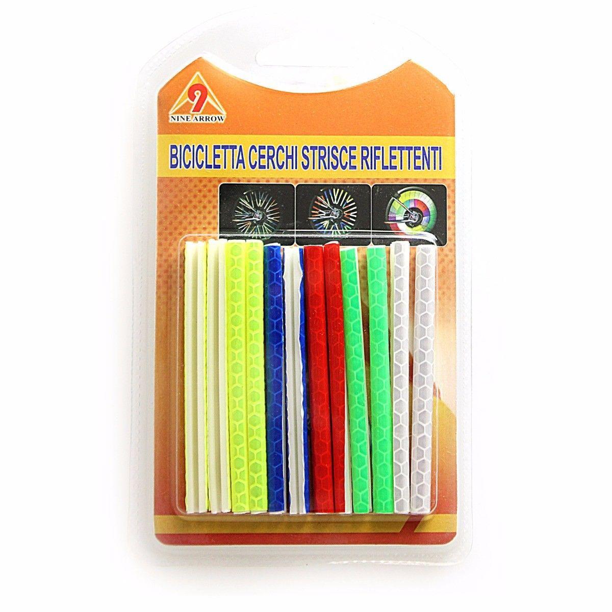 Bicycle Bike Wheel Reflector Spoke Assorted Colours 1842
