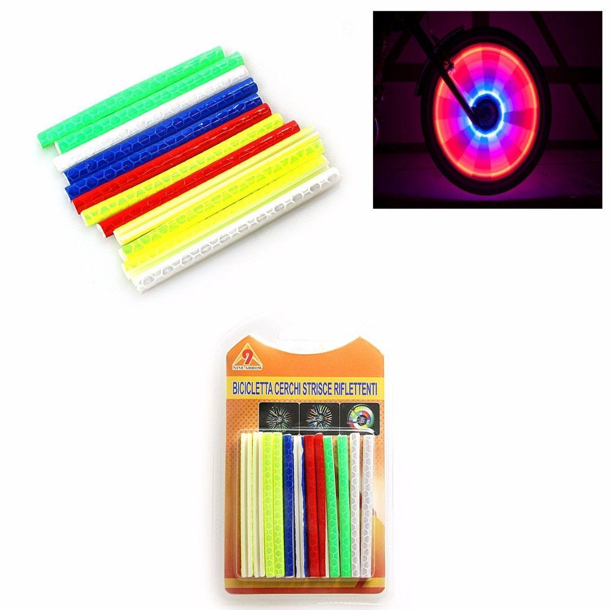 Bicycle Bike Wheel Reflector Spoke Assorted Colours 1842