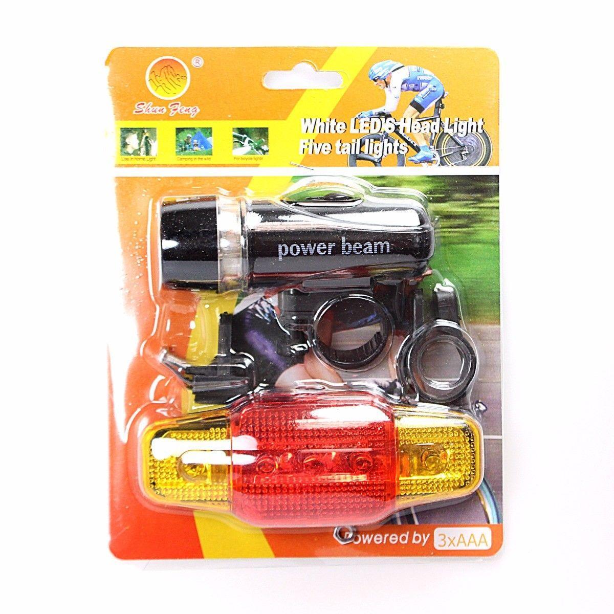 Bicycle Bike Front And Back Light Set