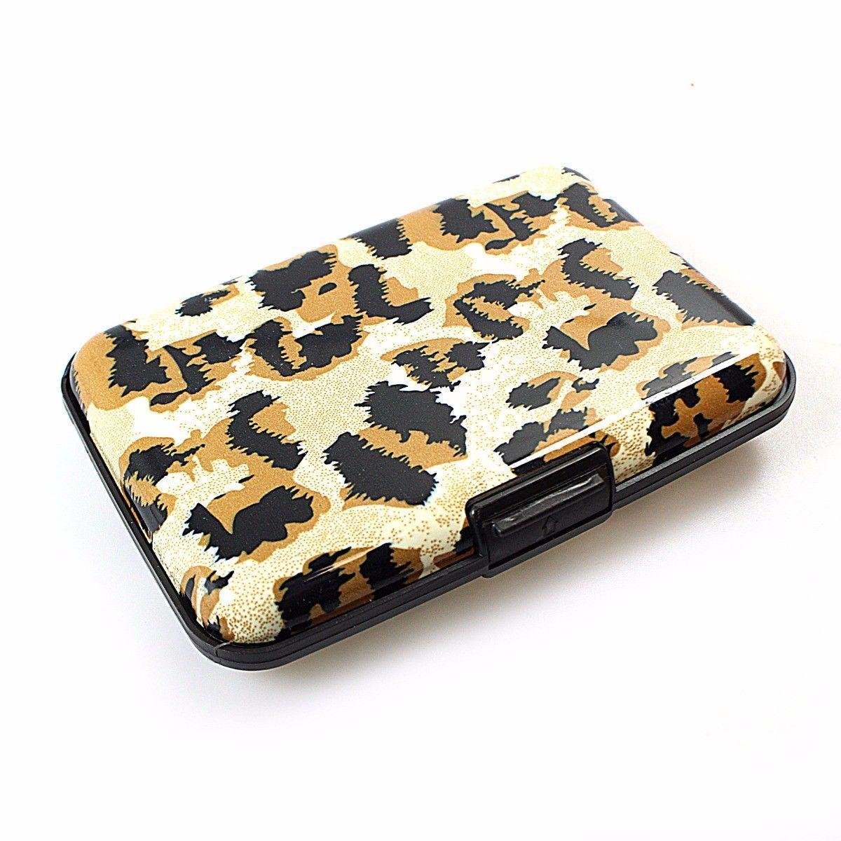 Aluminium Plastic Card Holder Wallet With Printed Design Assorted Designs